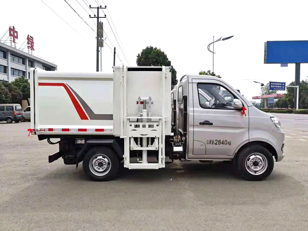 【4立方】 長安汽油雙輪右側掛桶垃圾車